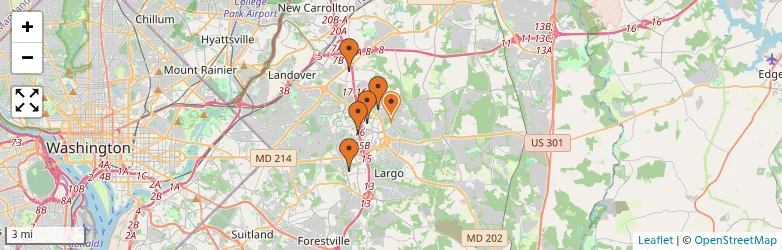 Related schools map