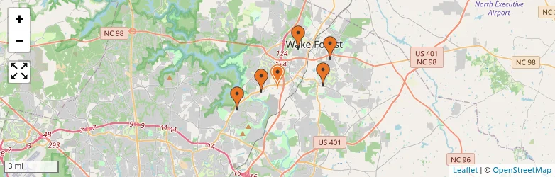 Related schools map