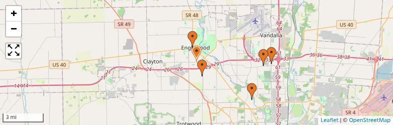 Related schools map