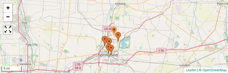 Related schools map