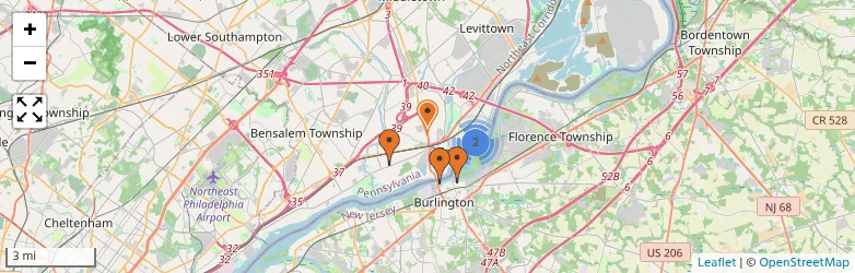 Related schools map
