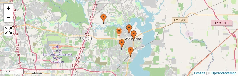 Related schools map