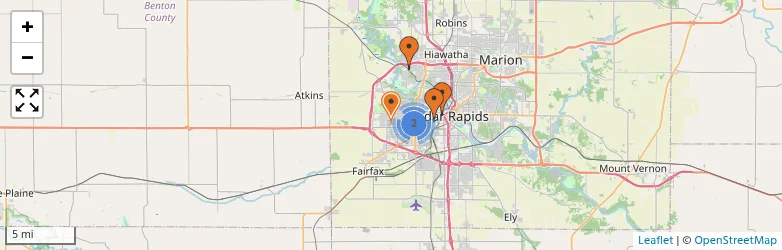 Related schools map