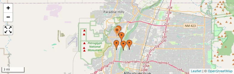 Related schools map