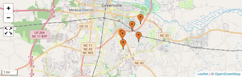 Related schools map