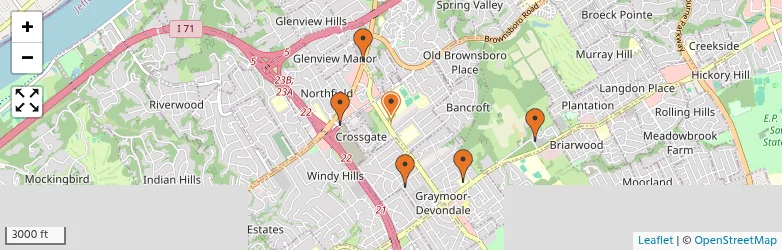 Related schools map