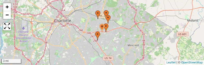Related schools map