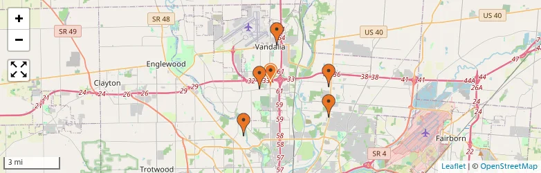 Related schools map
