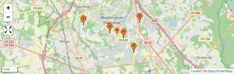 Related schools map