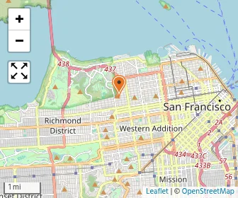 Map of San Francisco University High School