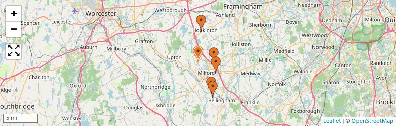 Related schools map