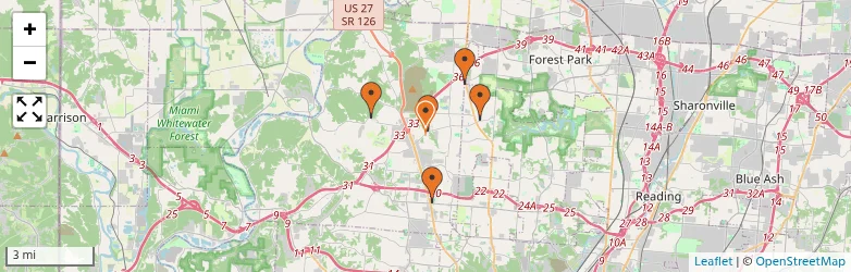 Related schools map