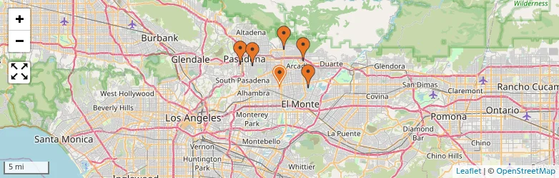 Related schools map