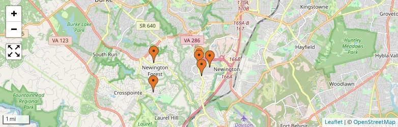 Related schools map