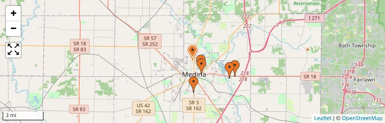 Related schools map