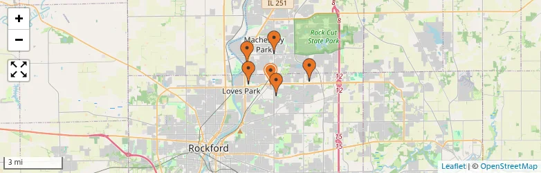 Related schools map