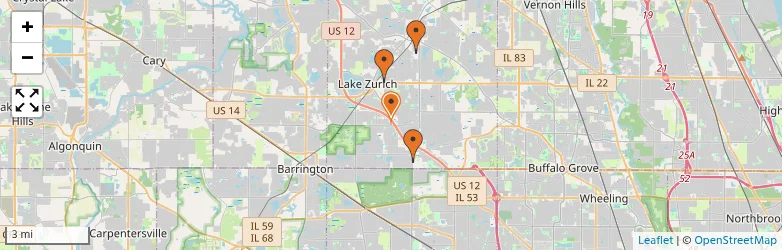Related schools map