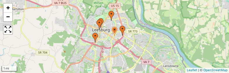 Related schools map