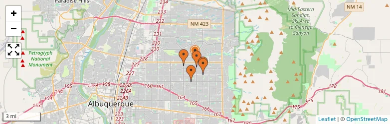 Related schools map
