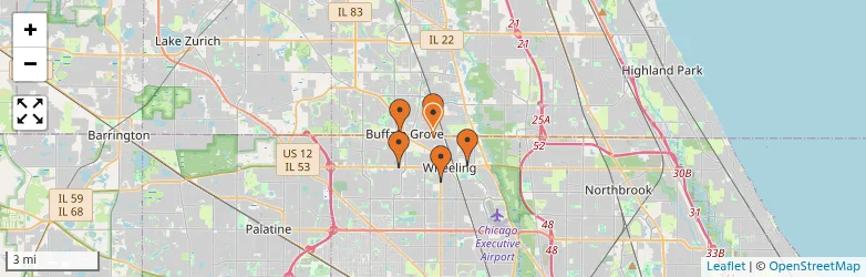 Related schools map