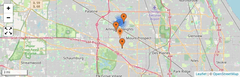 Related schools map