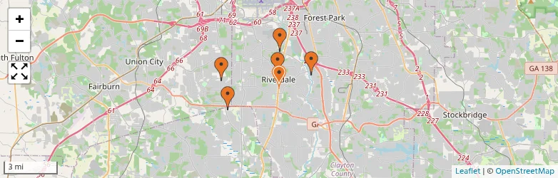 Related schools map
