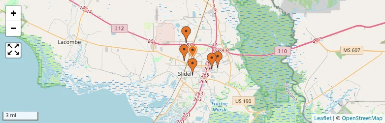 Related schools map