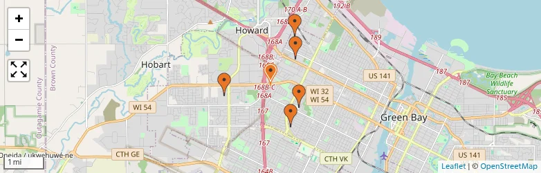 Related schools map