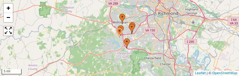 Related schools map
