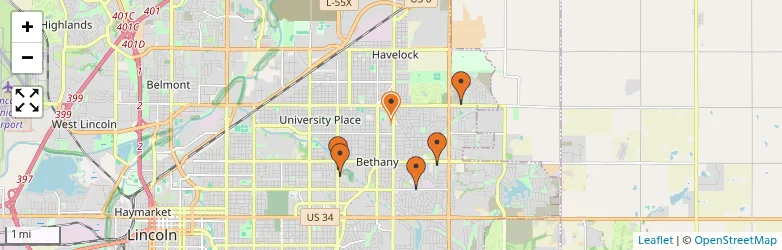 Related schools map