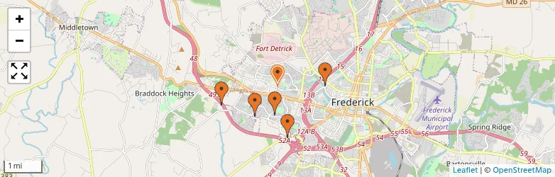 Related schools map