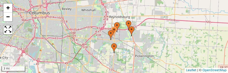 Related schools map