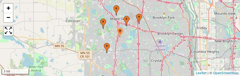 Related schools map
