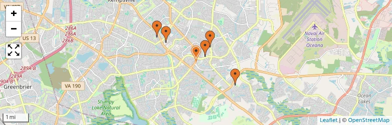 Related schools map