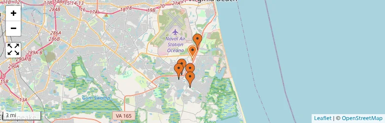 Related schools map