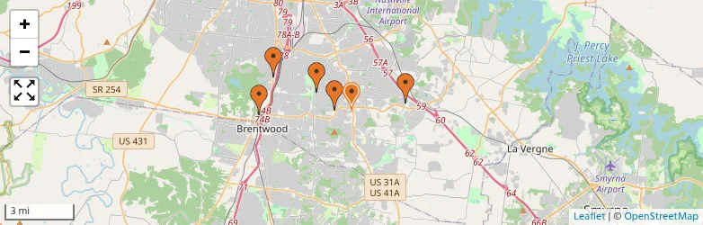 Related schools map