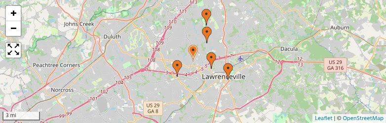 Related schools map
