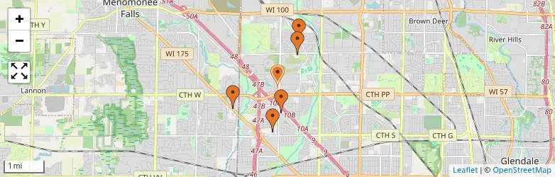 Related schools map