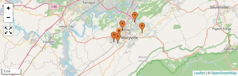 Related schools map
