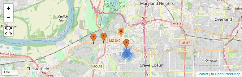 Related schools map