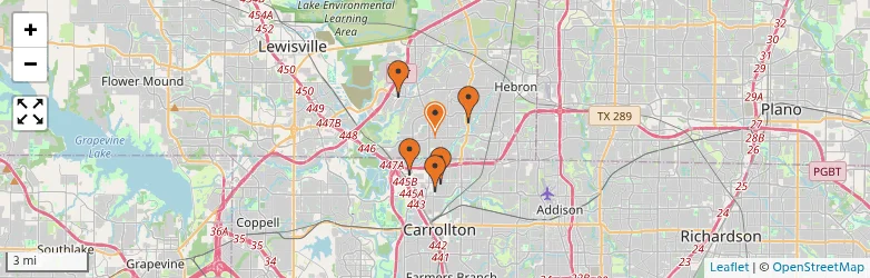 Related schools map