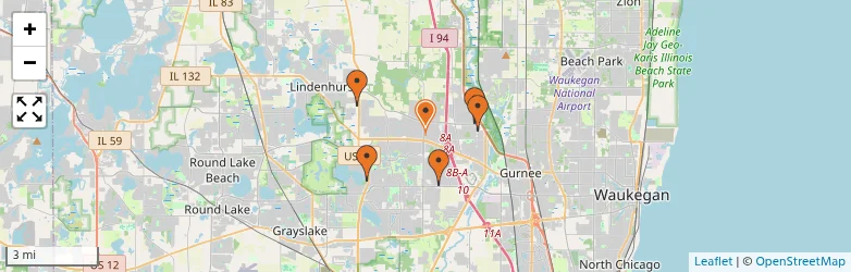 Related schools map