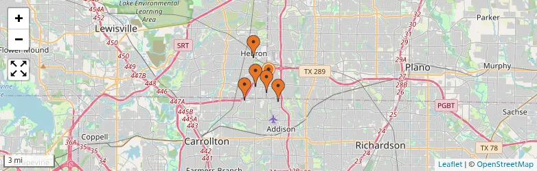 Related schools map