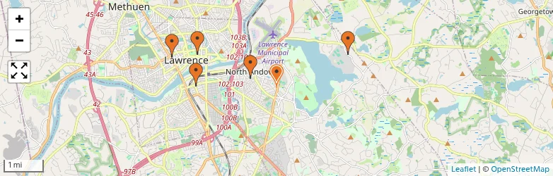 Related schools map