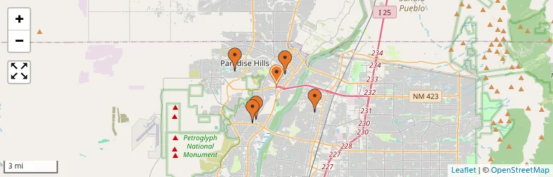 Related schools map