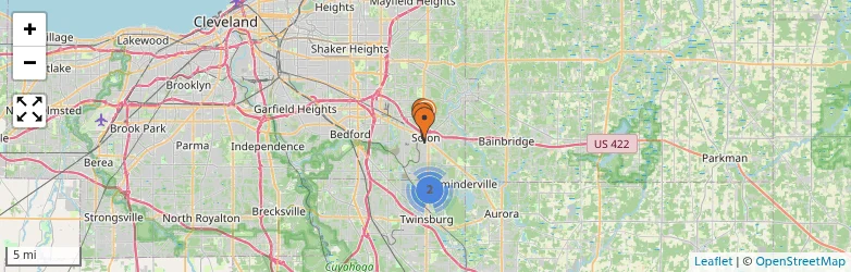 Related schools map