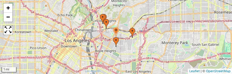 Related schools map