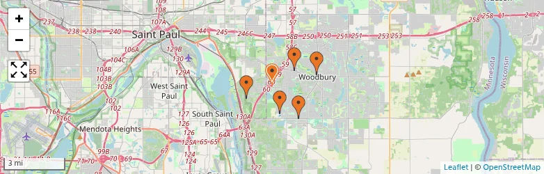 Related schools map