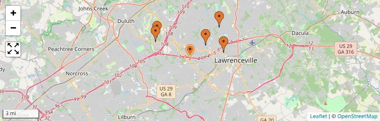 Related schools map