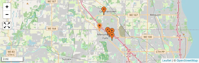 Related schools map